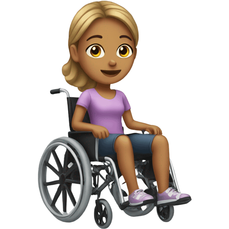 Girl in a wheelchair  emoji