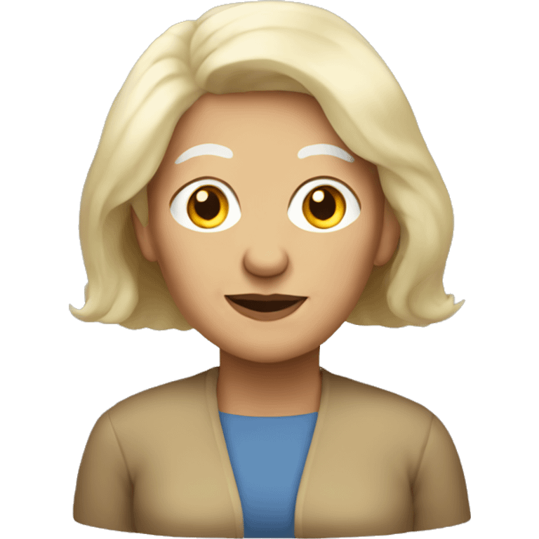 Old woman with blonde hair emoji