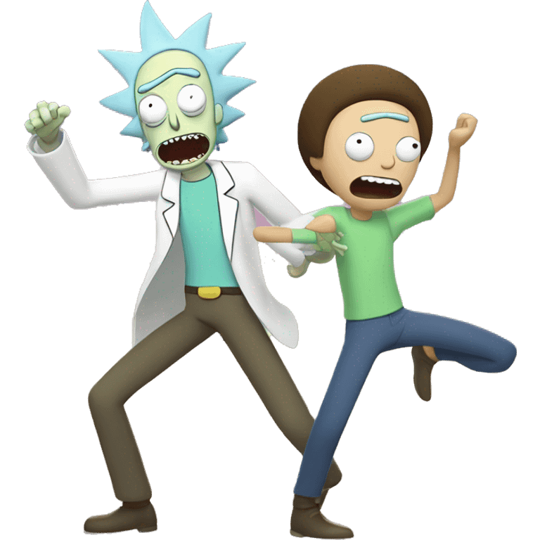 Rick et morty qui dance emoji