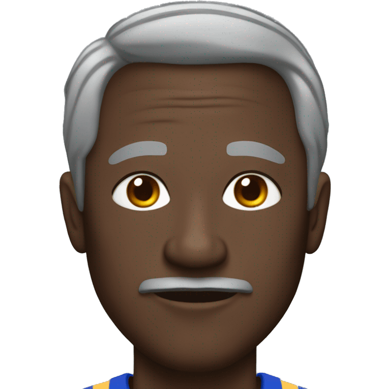 older dark skinned man in a track suit emoji