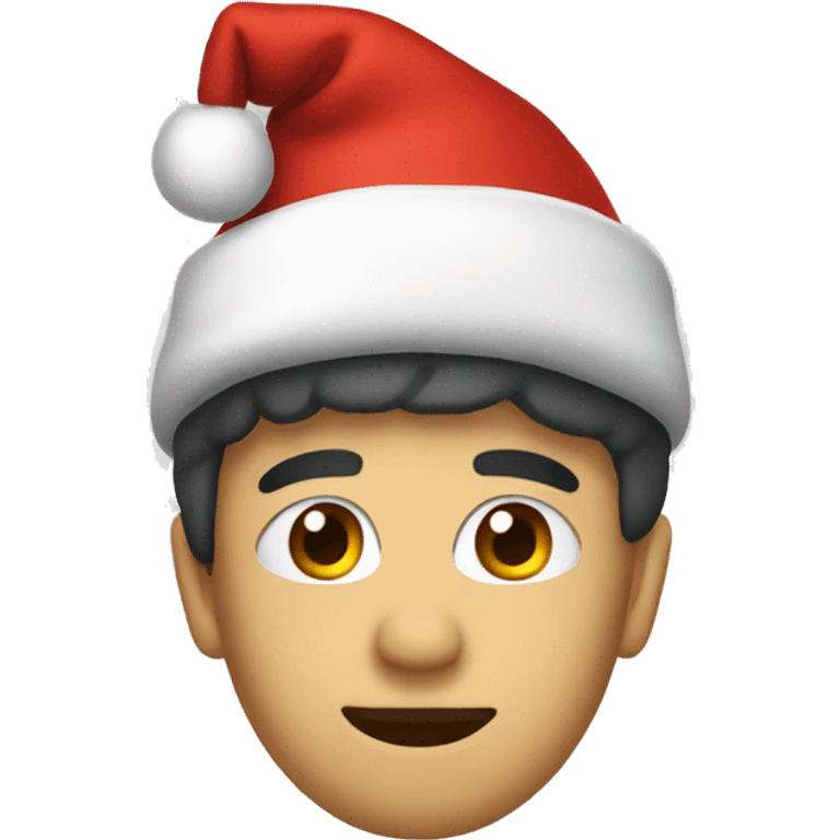 One Christmas hat emoji