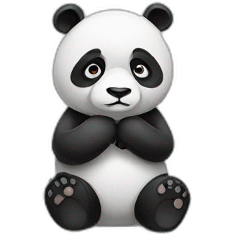 Sad panda emoji