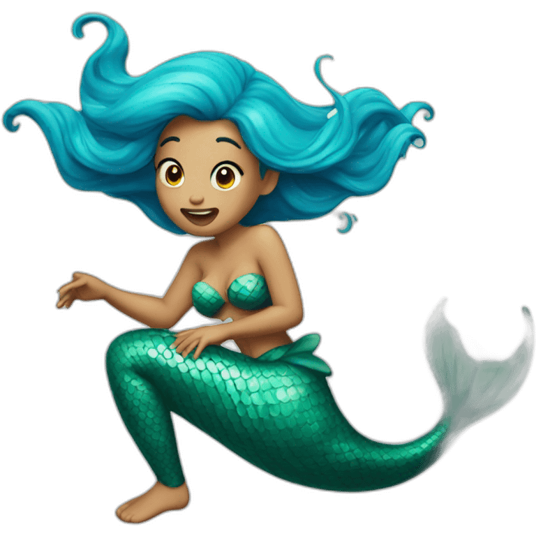 farting mermaid emoji