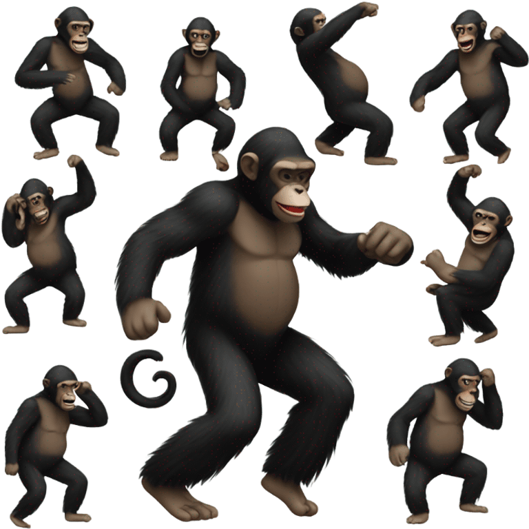 Dancing ape emoji