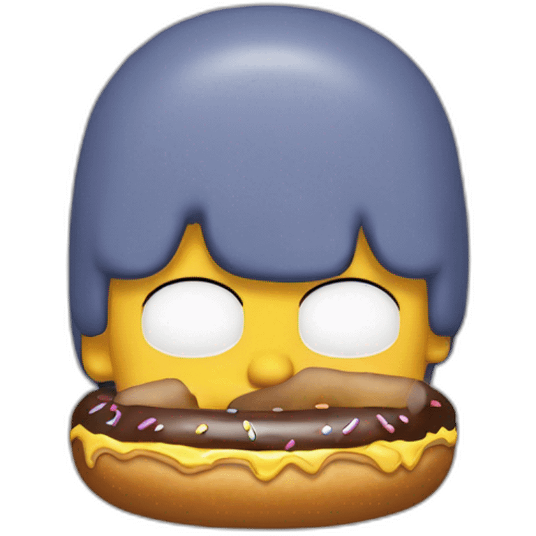 Omer Simpson mange un Donut emoji