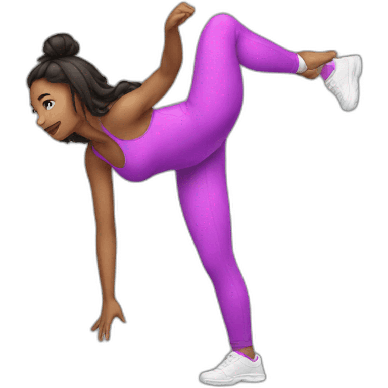 a girl twerking emoji