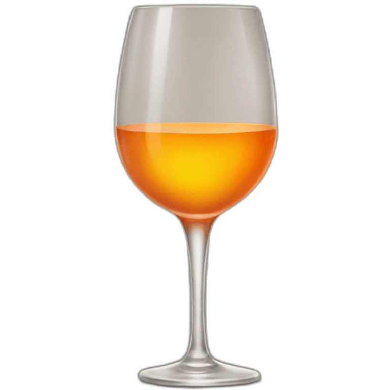 orange wine glass emoji