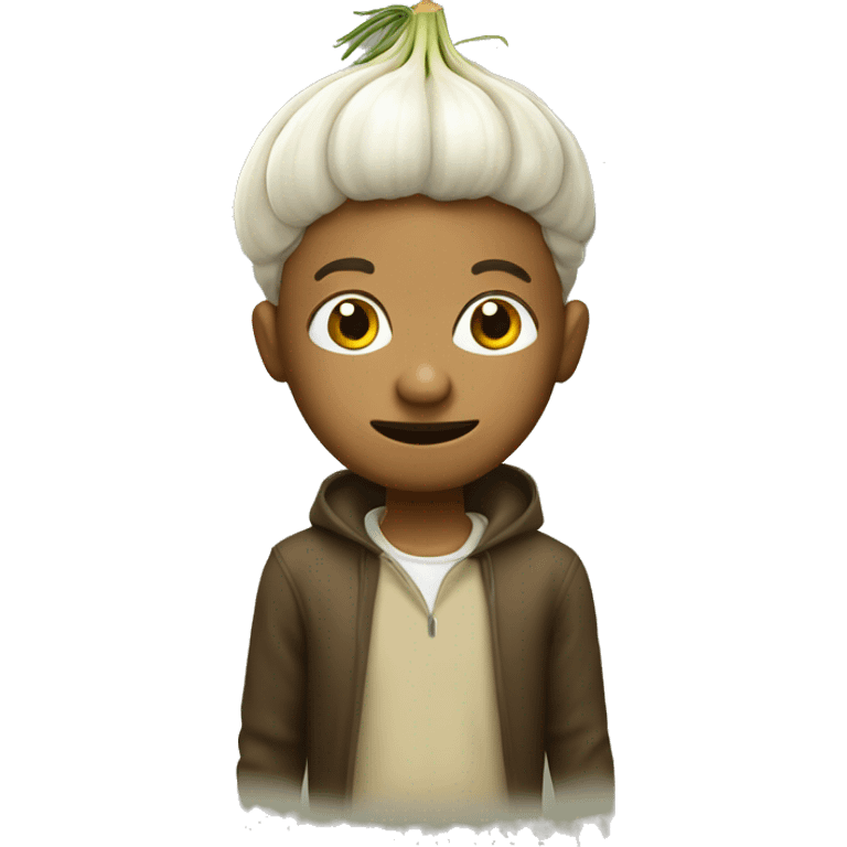 Chipalino boy with an onion head emoji