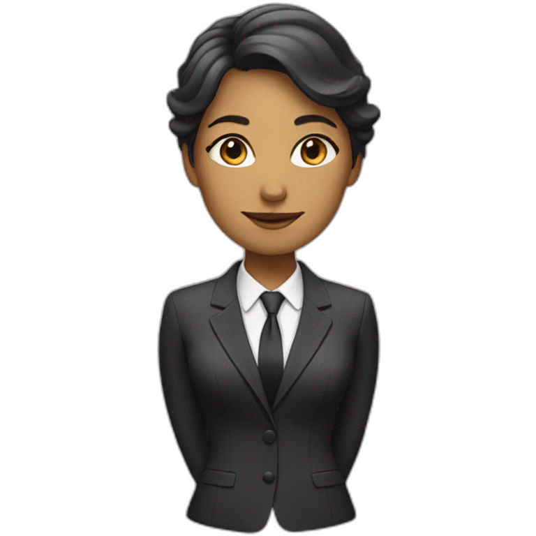 women in suit emoji