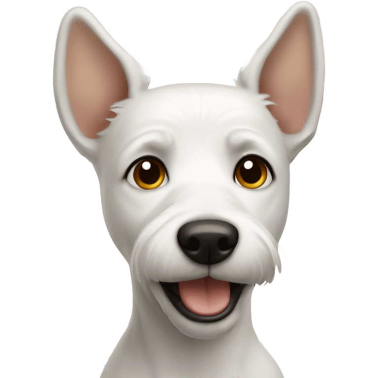 white terrier with longer upright ears emoji