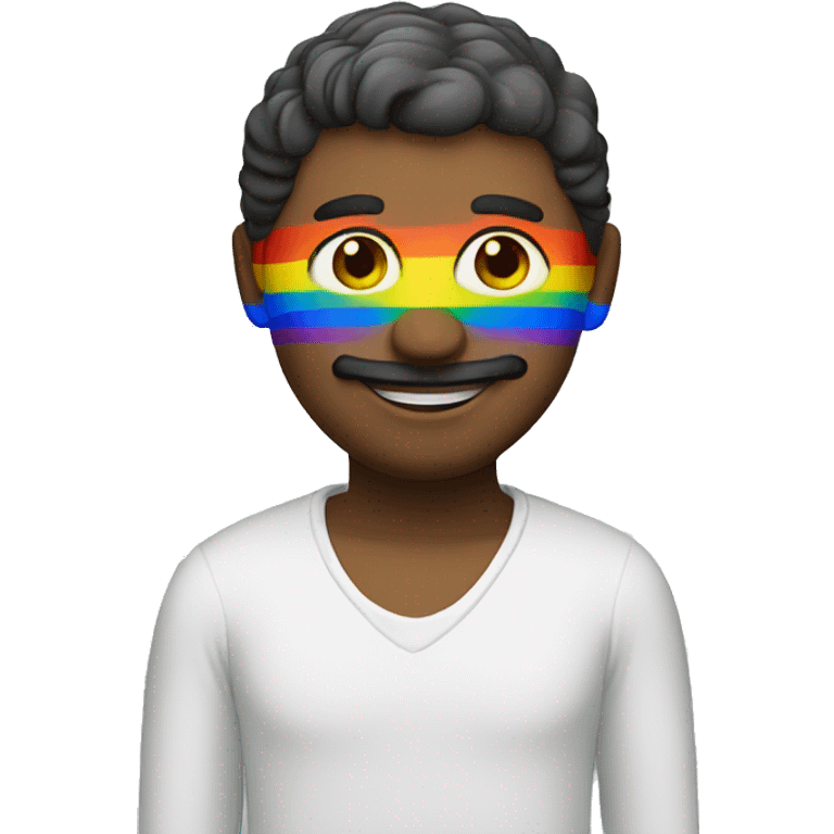 Rainbow Italian man emoji