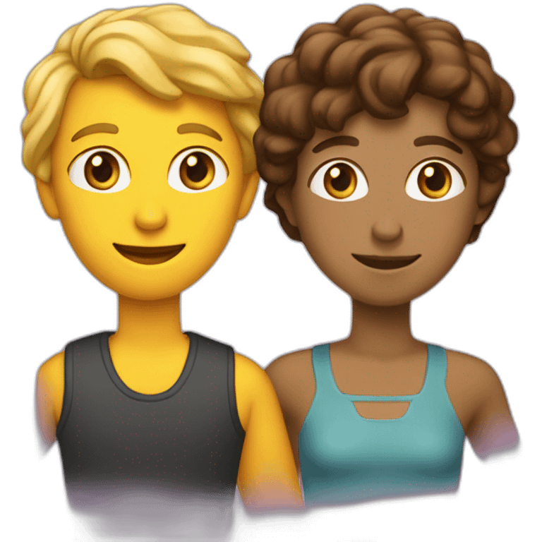 Cœur brisé avec les deux personnes emoji