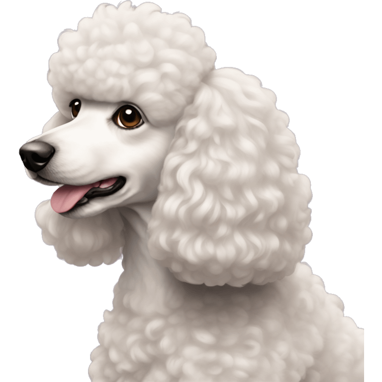 Poodle sideangle emoji