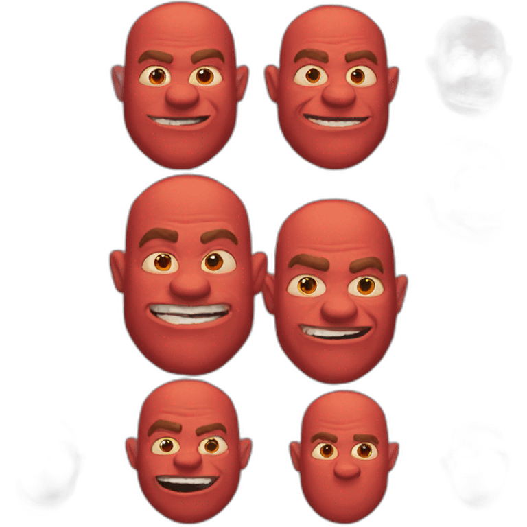 red-shrek emoji