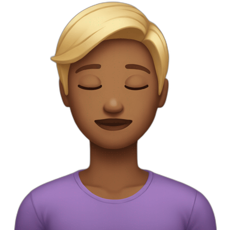 relax shoulder pain behind nonbinary emoji