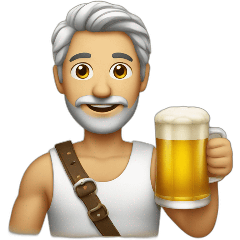 Italian with beer emoji