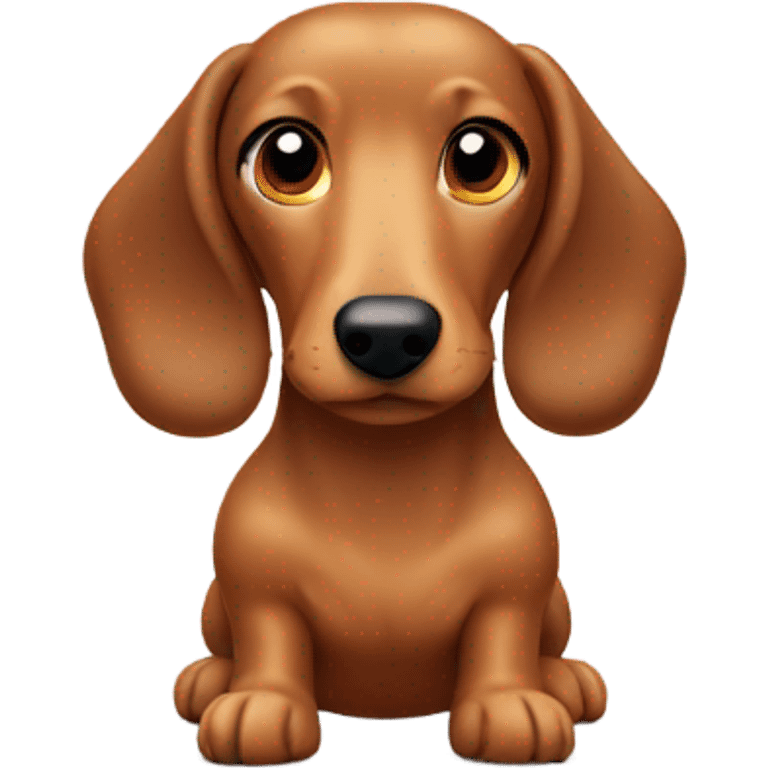 Light brown dapple sausage dog emoji