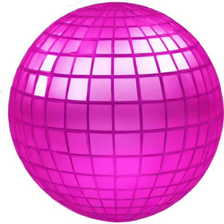 Pink disco ball emoji