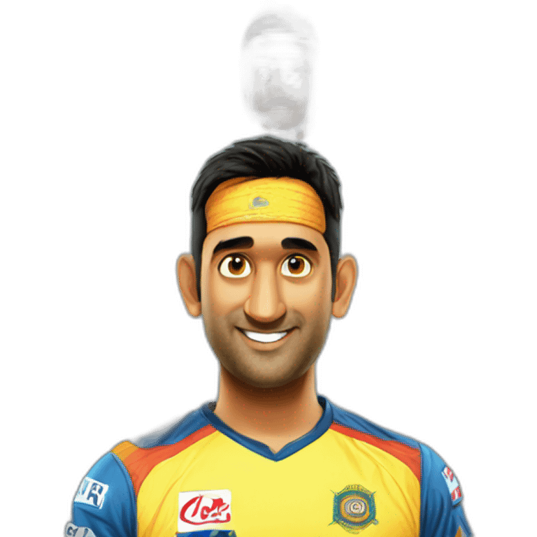 CSK Ms dhoni emoji