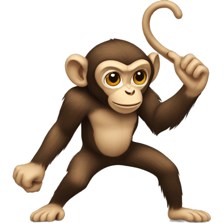 Monkey stealing emoji