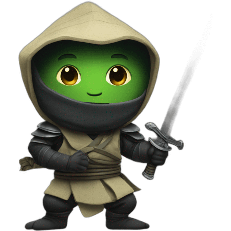 Caméléon ninja emoji