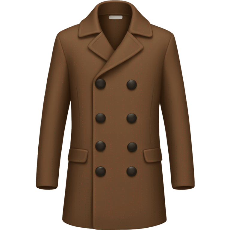 Simple brown coat emoji