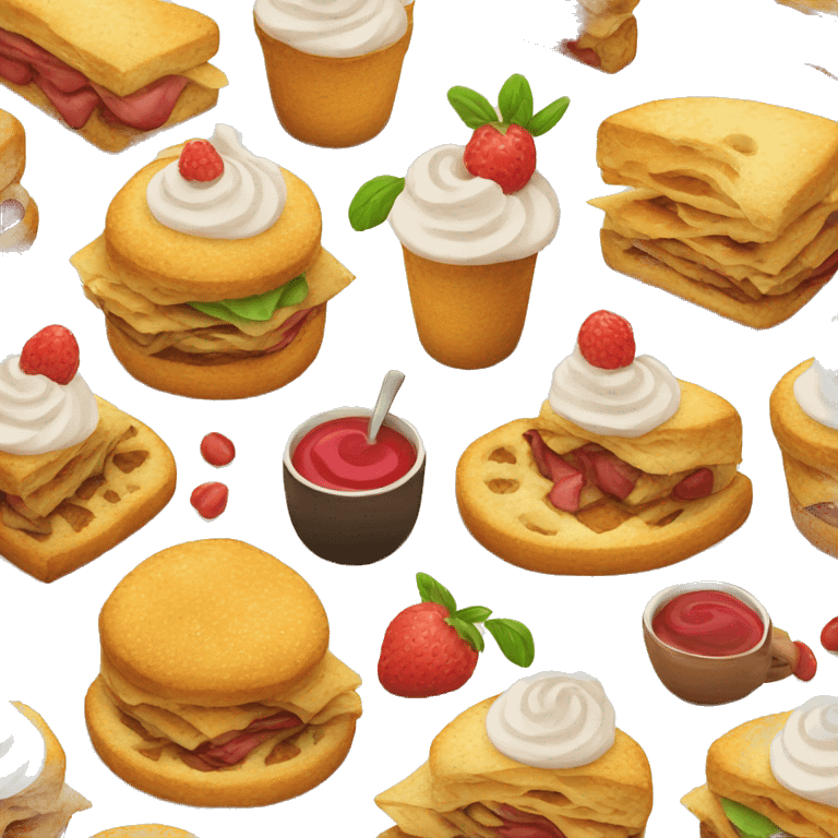 real cafe food emoji