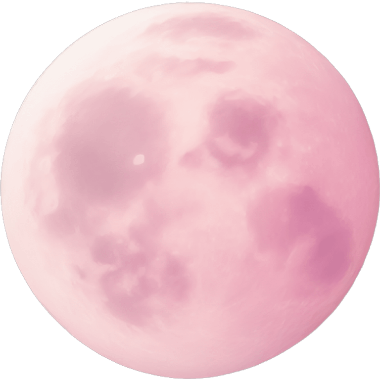 pastel pink moon emoji