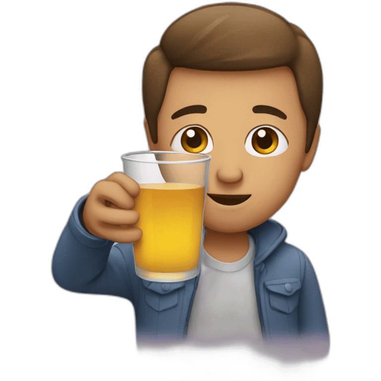 someone who drinks apple juice emoji