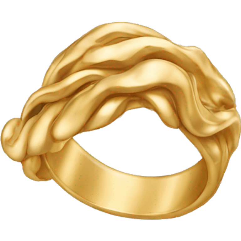 gold wavy ring emoji