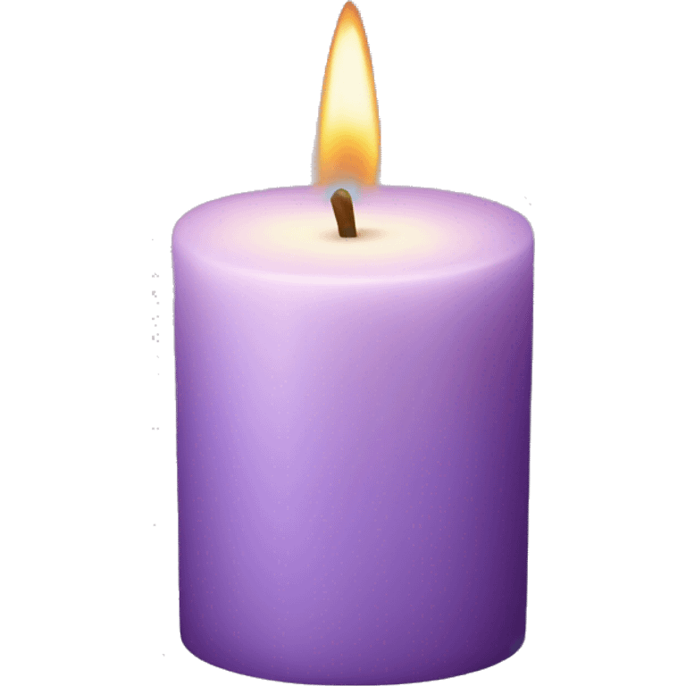 Lilac candle  emoji