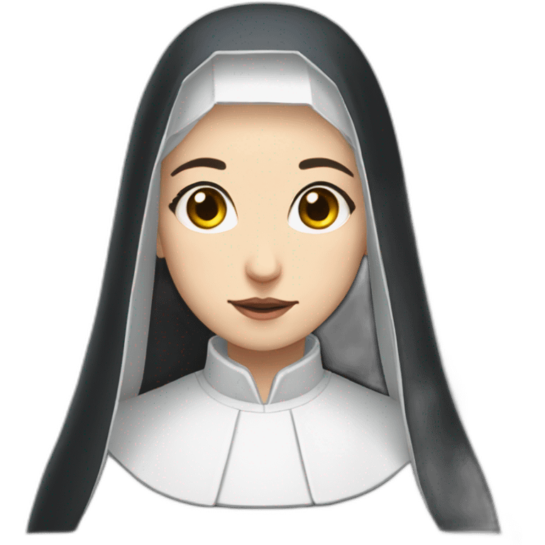 The nun but anime emoji