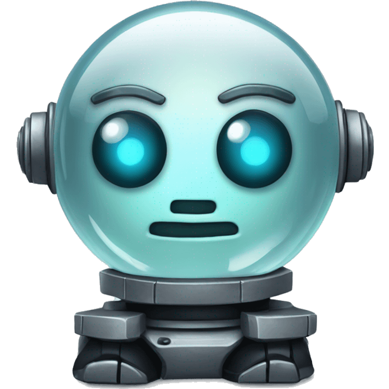 Crystal ball robot emoji