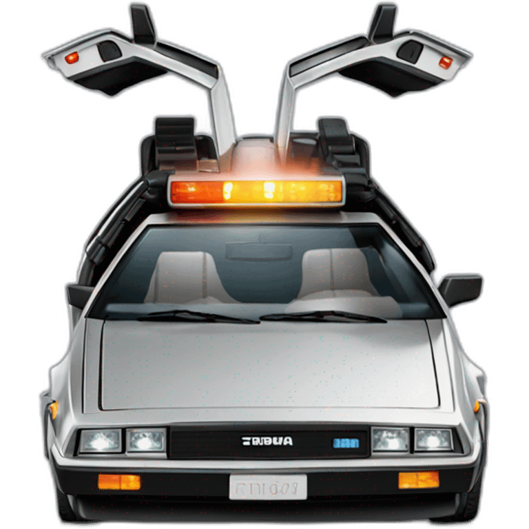 Delorean back to the future emoji