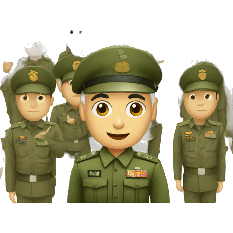 Narendra Modi as a army man emoji