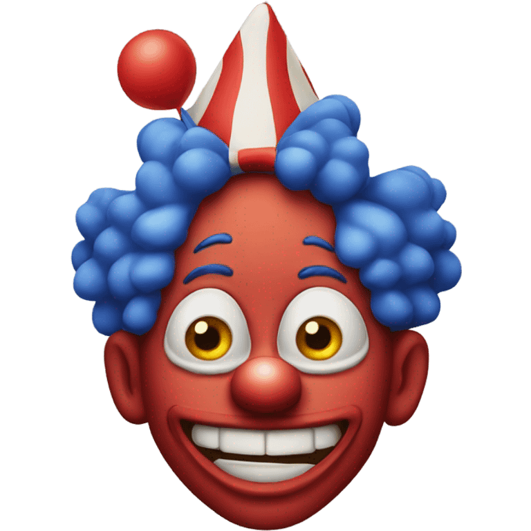 silly clown emoji