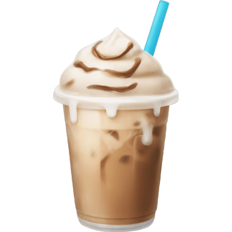 Iced latte with straw emoji