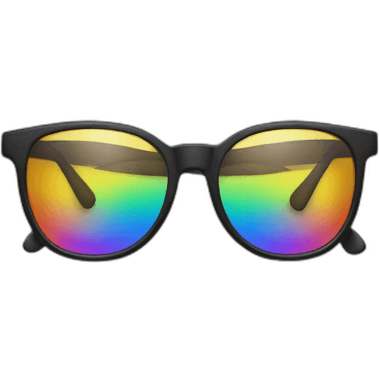 rainbow glasses emoji