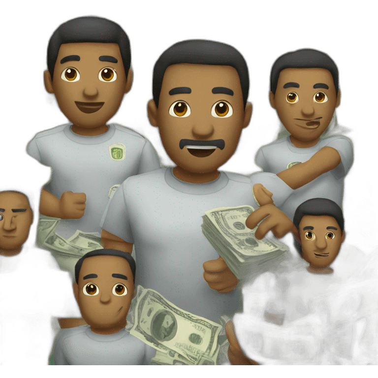 Dólar partido por la mitad  emoji