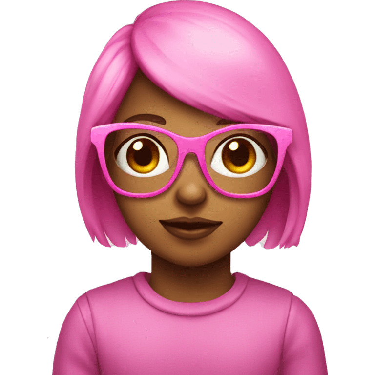 chick with pink glasses emoji