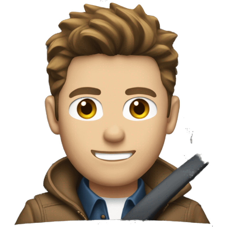 Dean Winchester in car emoji