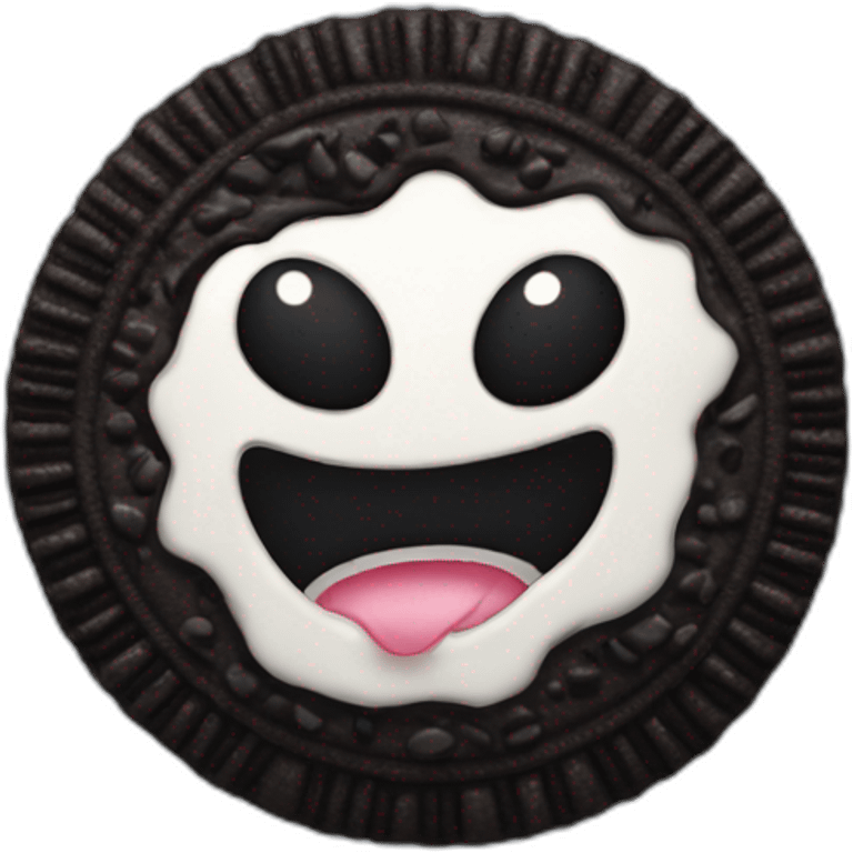 Angry Oreo cookie emoji