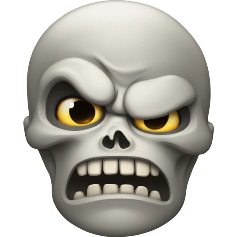 angry skull emoji