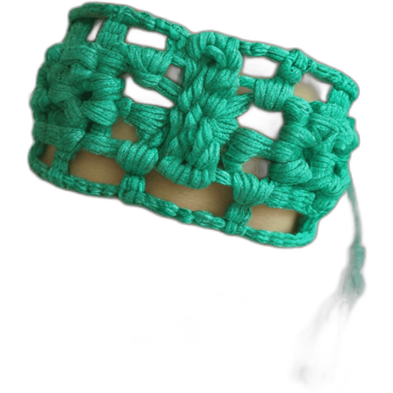 Macrame bracelet emoji