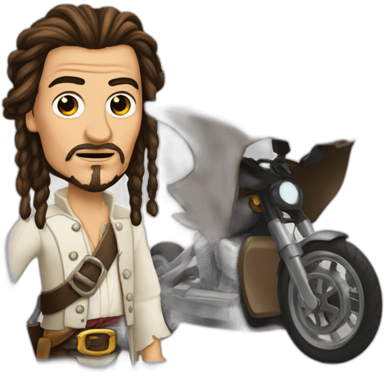 Jack sparrow survint a tesla emoji