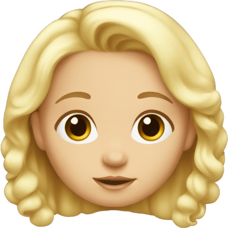 Blond baby girl emoji