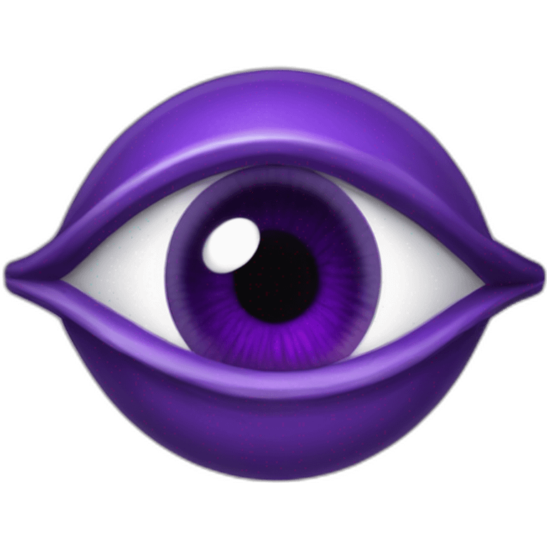 majestic godly violet iris eyeball serious intense symmetrical knowledgable emoji