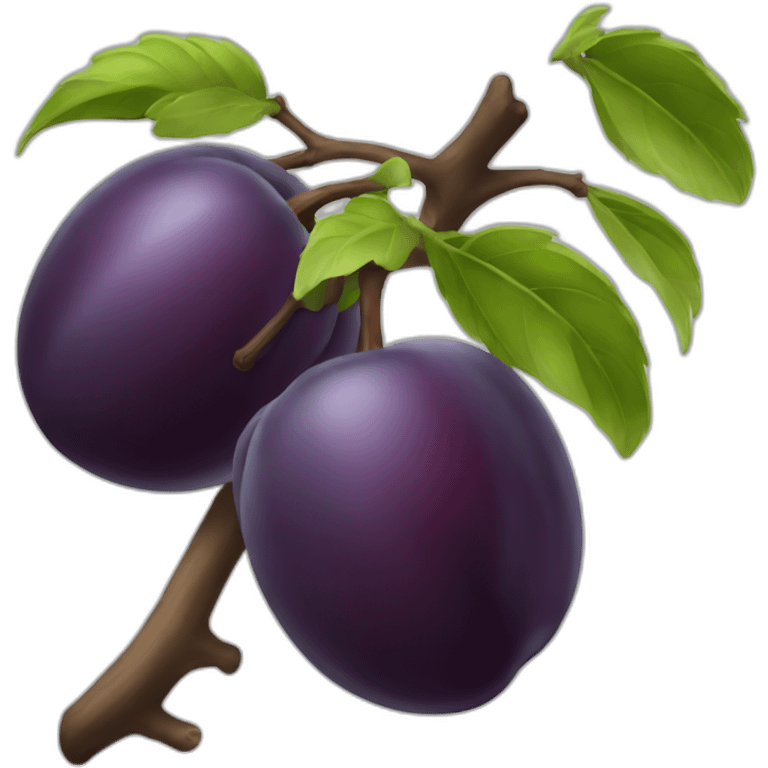 plum-eating-idiot emoji