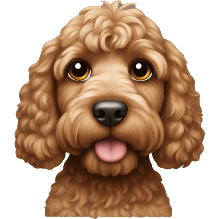 Cockapoo brown  emoji