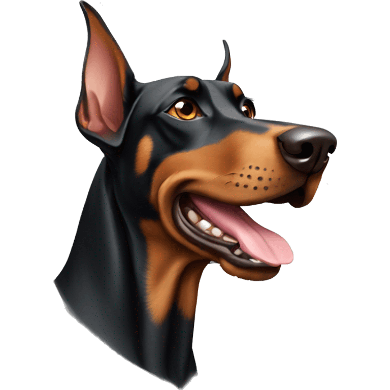 Doberman dog emoji